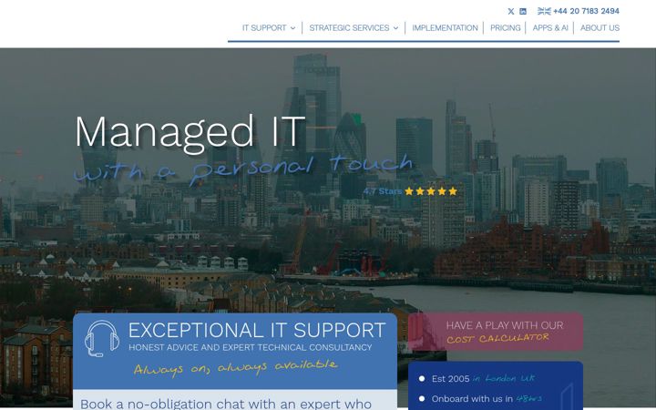 Screenshot of giotech.co.uk