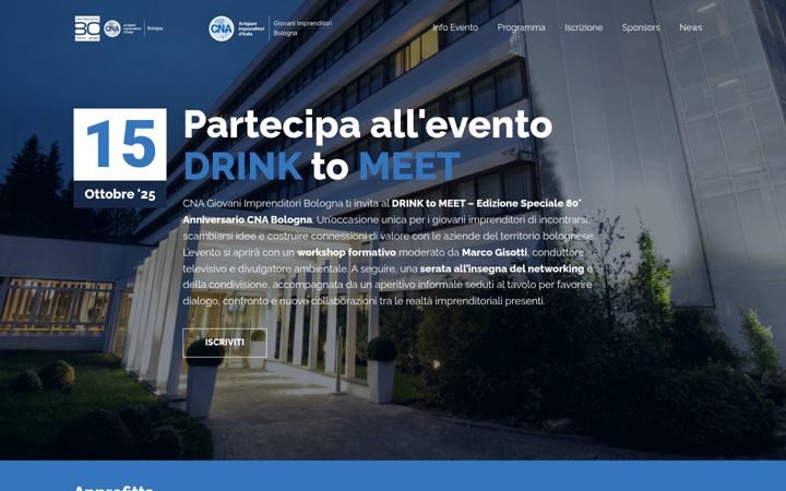 Екранна снимка на giovani-imprenditori.online