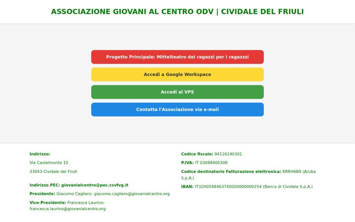 Screenshot of giovanialcentro.org