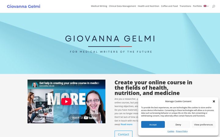 Screenshot of giovannagelmi.com