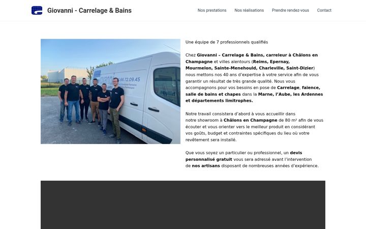Screenshot of giovanni-carrelage.fr