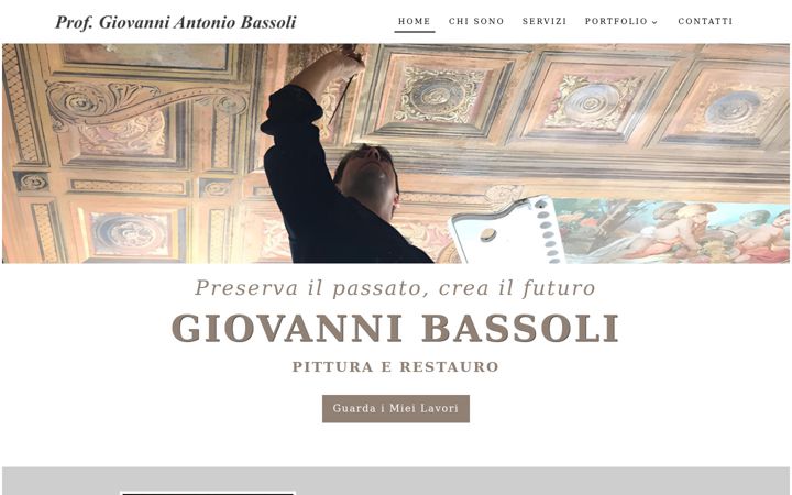 Screenshot of giovannibassoli.it