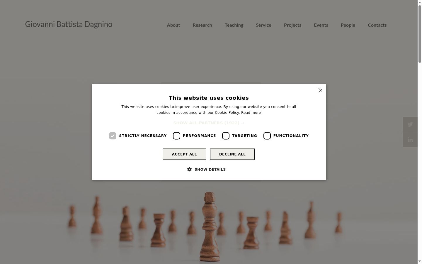 Snímka obrazovky banera súhlasu zobrazeného pred akoukoľvek interakciou