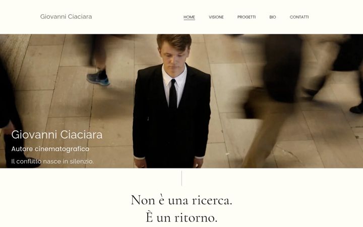 Screenshot of giovanniciaciara.it