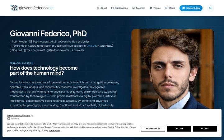 Screenshot of giovannifederico.net