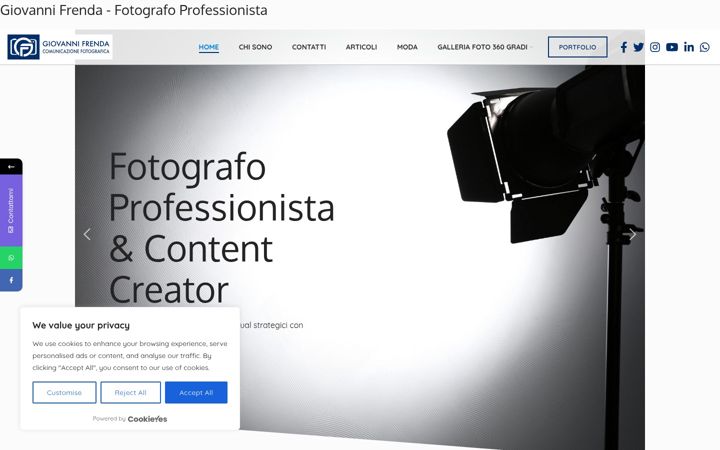 Screenshot von giovannifrenda.it
