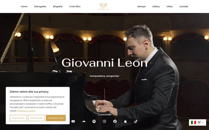 Screenshot of giovannileon.it