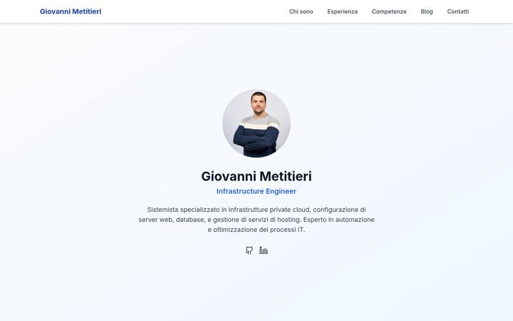 Screenshot of giovannimetitieri.it