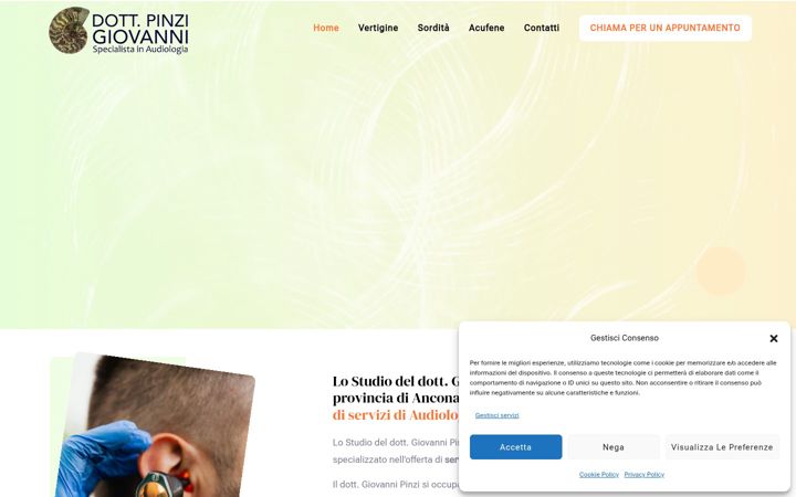 Skjermbilde av giovannipinzi.com