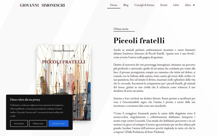 Screenshot of giovannisimoneschi.com