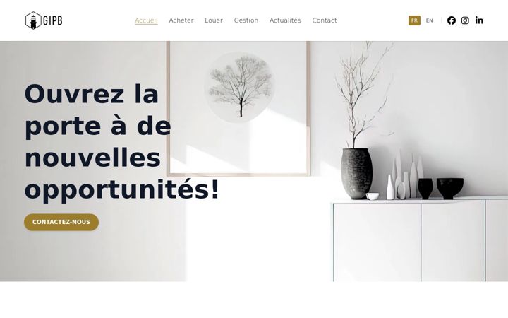 Screenshot of gipb.be