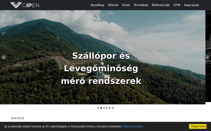 Screenshot of gipen.hu