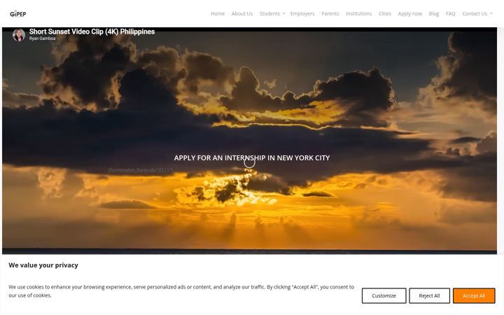 Screenshot of gipep.org