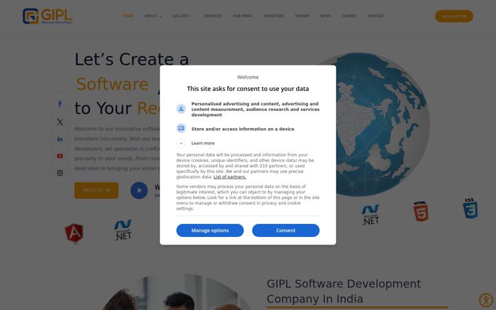 Screenshot of gipl.net