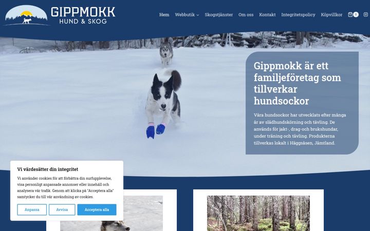 Screenshot of gippmokk.se