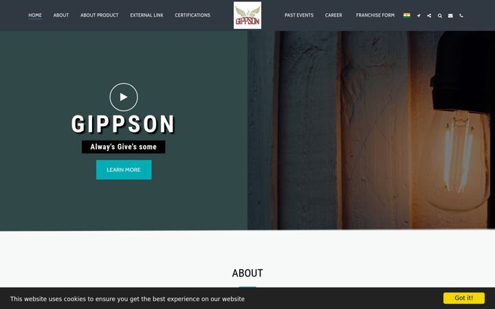 Screenshot of gippson.com
