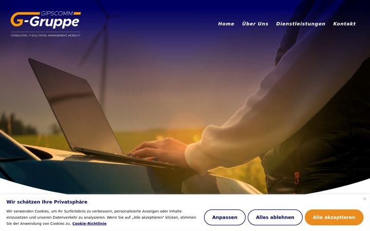Screenshot of gipscomm.info