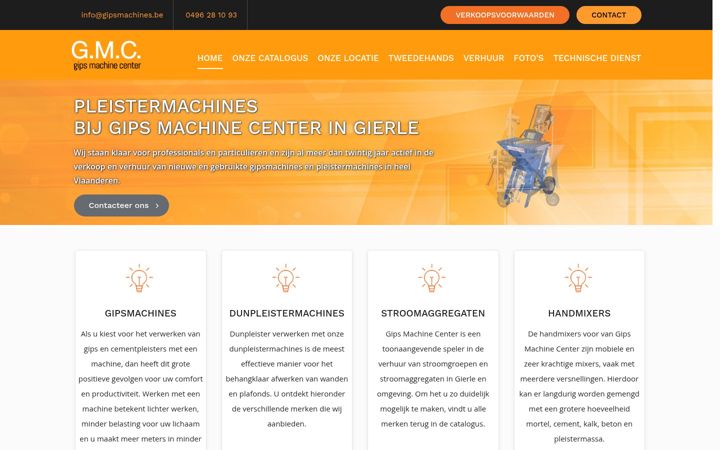 Screenshot of gipsmachines.be