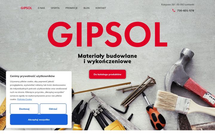 Screenshot of gipsol.com.pl