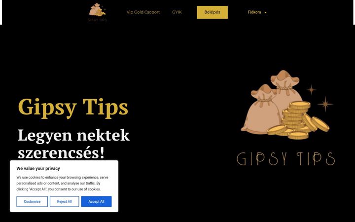 Screenshot of gipsytips.com
