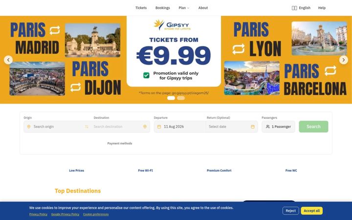 Screenshot of gipsyy.com