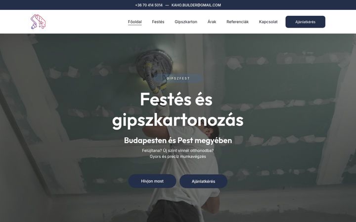 Screenshot of gipszfest.hu