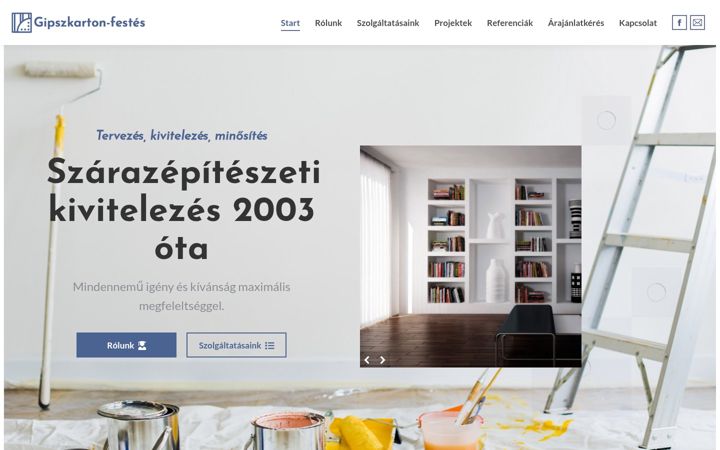 Screenshot of gipszkarton-festes.hu