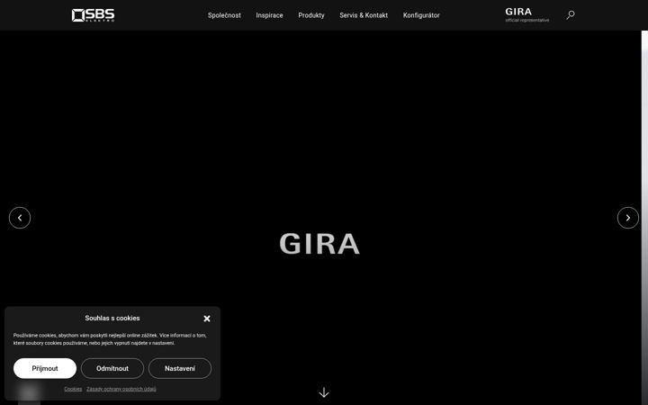 Screenshot of gira.cz