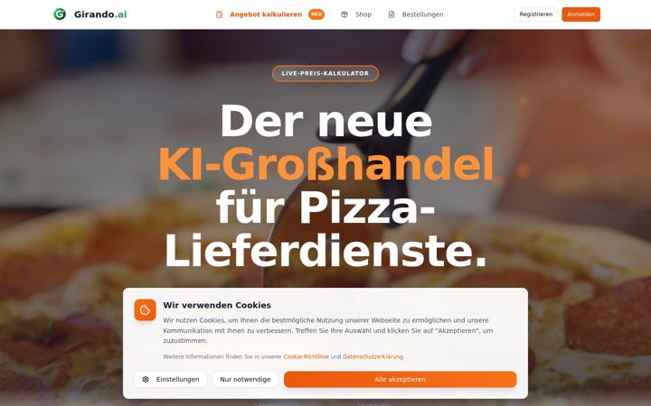 Screenshot of girando.de