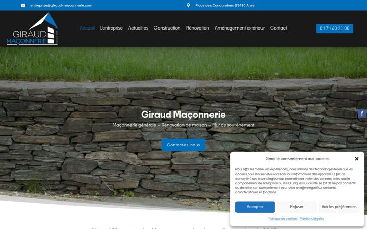 Screenshot of giraud-maconnerie.com