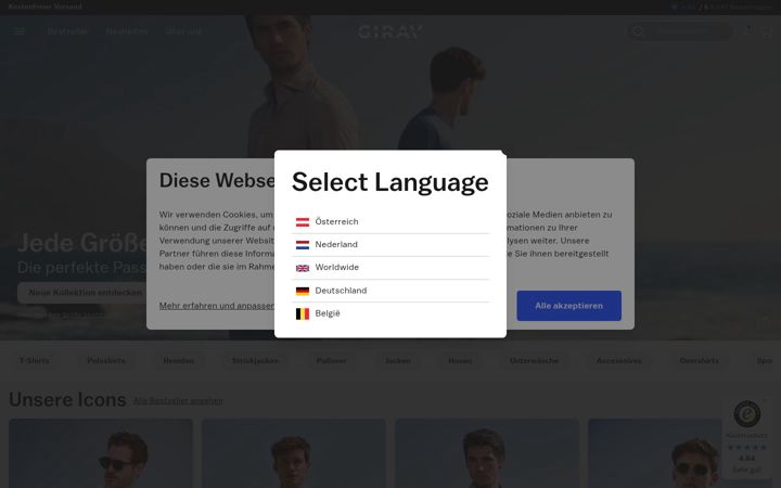 Screenshot of girav.at