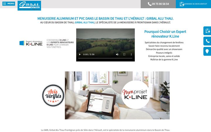 Screenshot of girbal-alu-thau.com