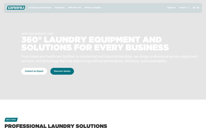 Screenshot of girbau.com