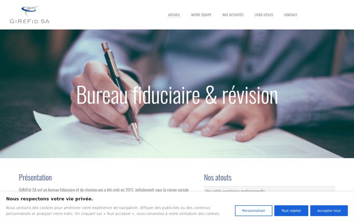 Screenshot of girefid.ch