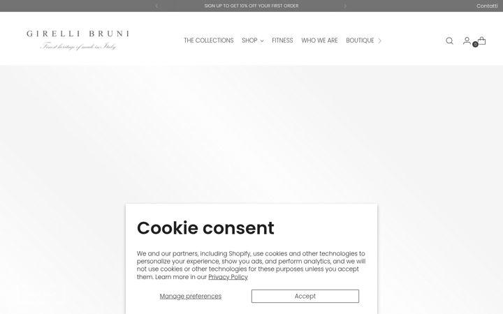 Screenshot of girellibruni.com