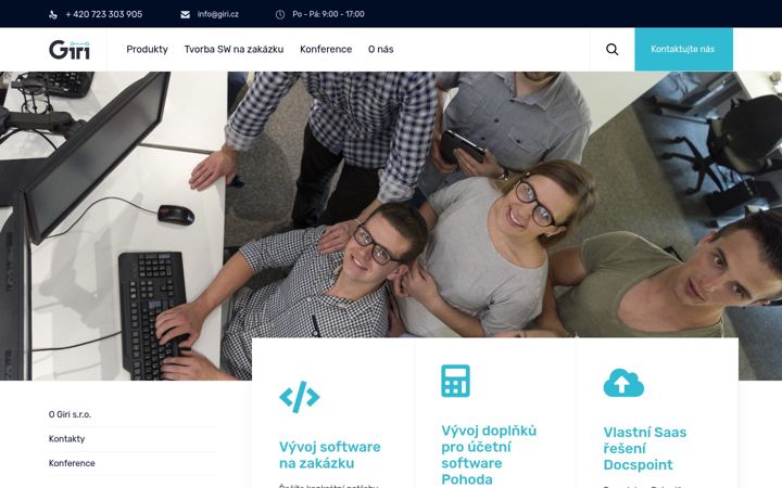 Kuvakaappaus sivustosta giri.cz