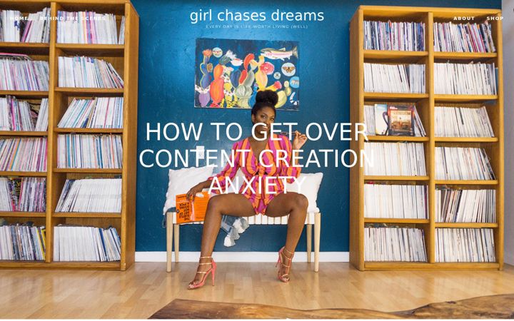Screenshot of girlchasesdreams.com