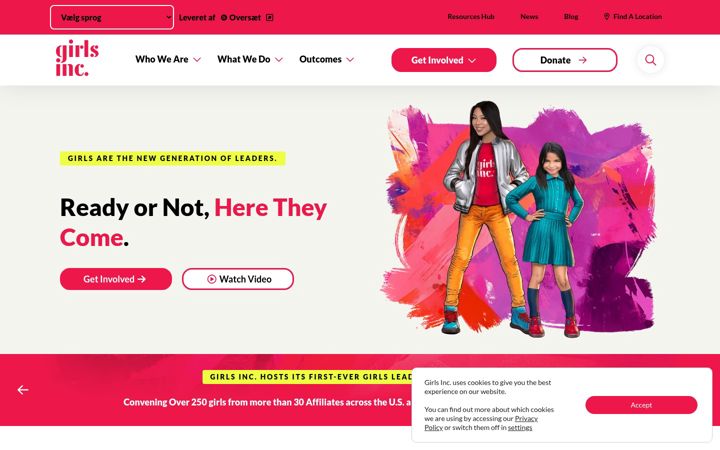 Screenshot of girlsinc.org