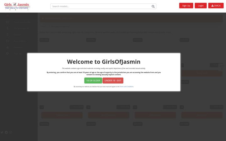 Screenshot of girlsofjasmin.com