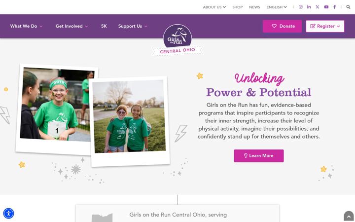 Screenshot of girlsontheruncentralohio.org
