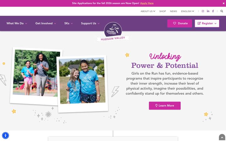 Screenshot of girlsontherunhv.org