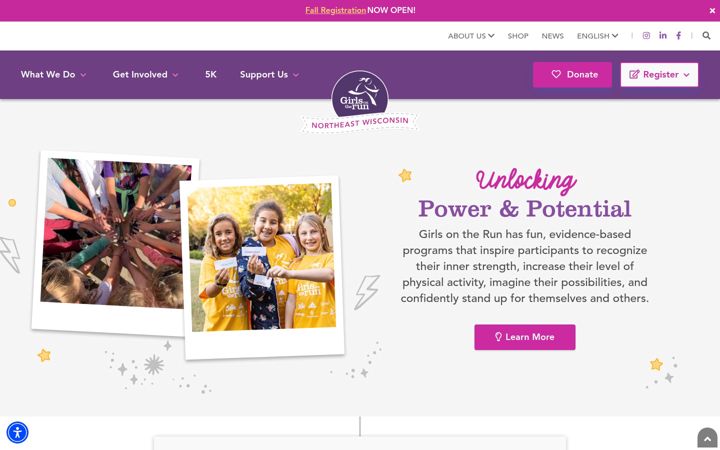 Screenshot of girlsontherunnew.org