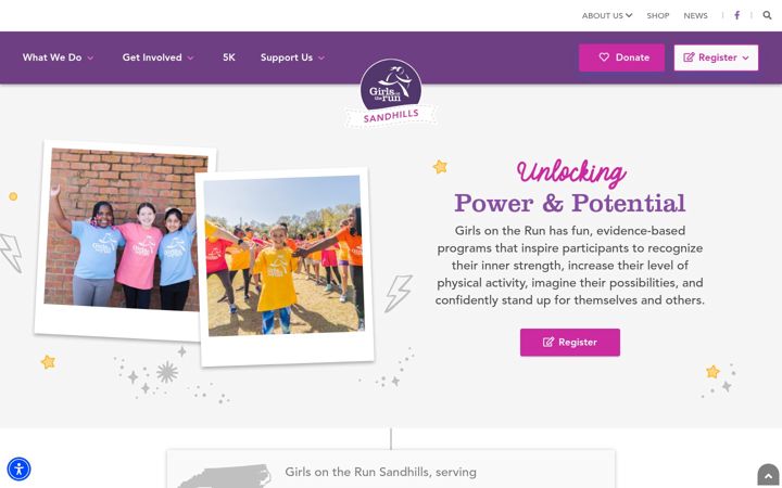 Screenshot of girlsontherunsandhills.org