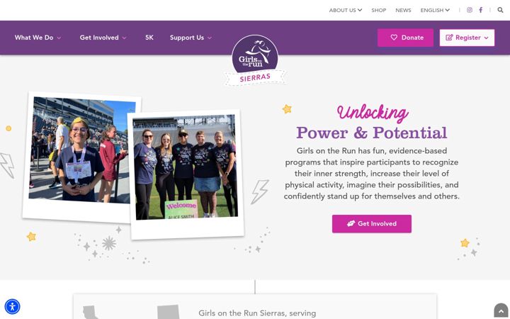 Screenshot of girlsontherunsierras.org