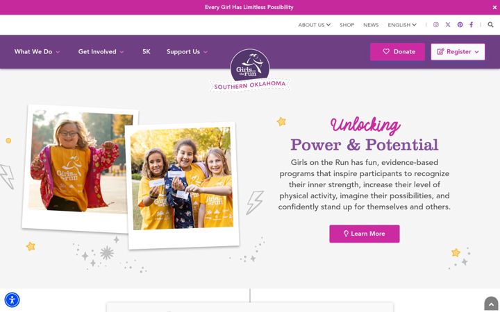 Screenshot of girlsontherunsook.org
