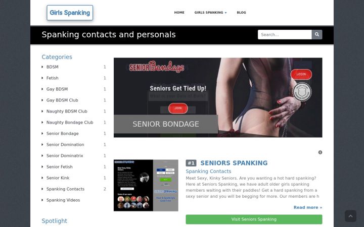 Screenshot of girlsspanking.com