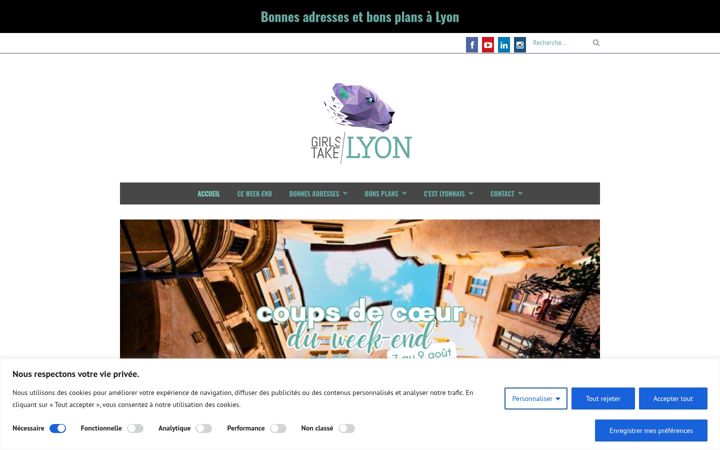 Screenshot of girlstakelyon.com