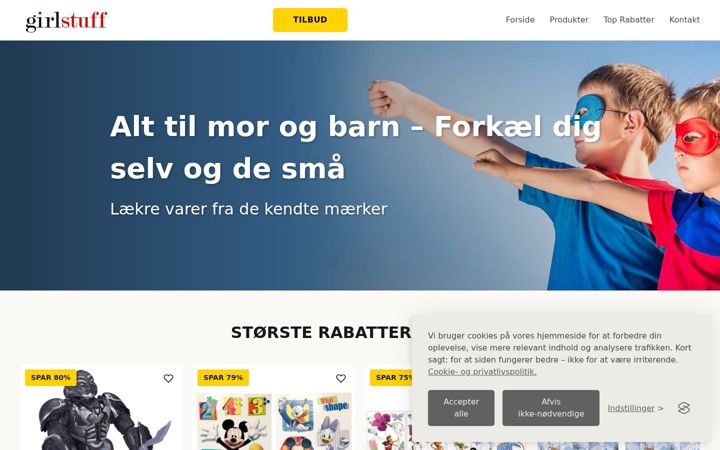 Screenshot of girlstuff.dk