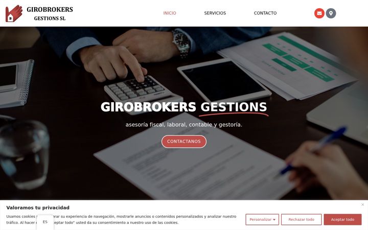 Screenshot of girobrokersgestions.com