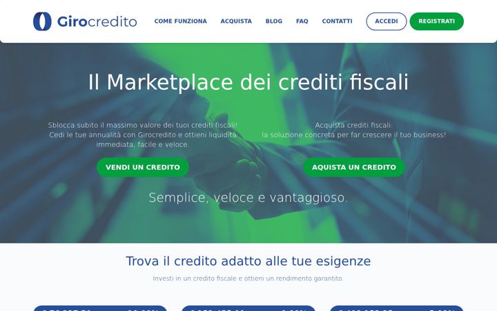Screenshot of girocredito.it